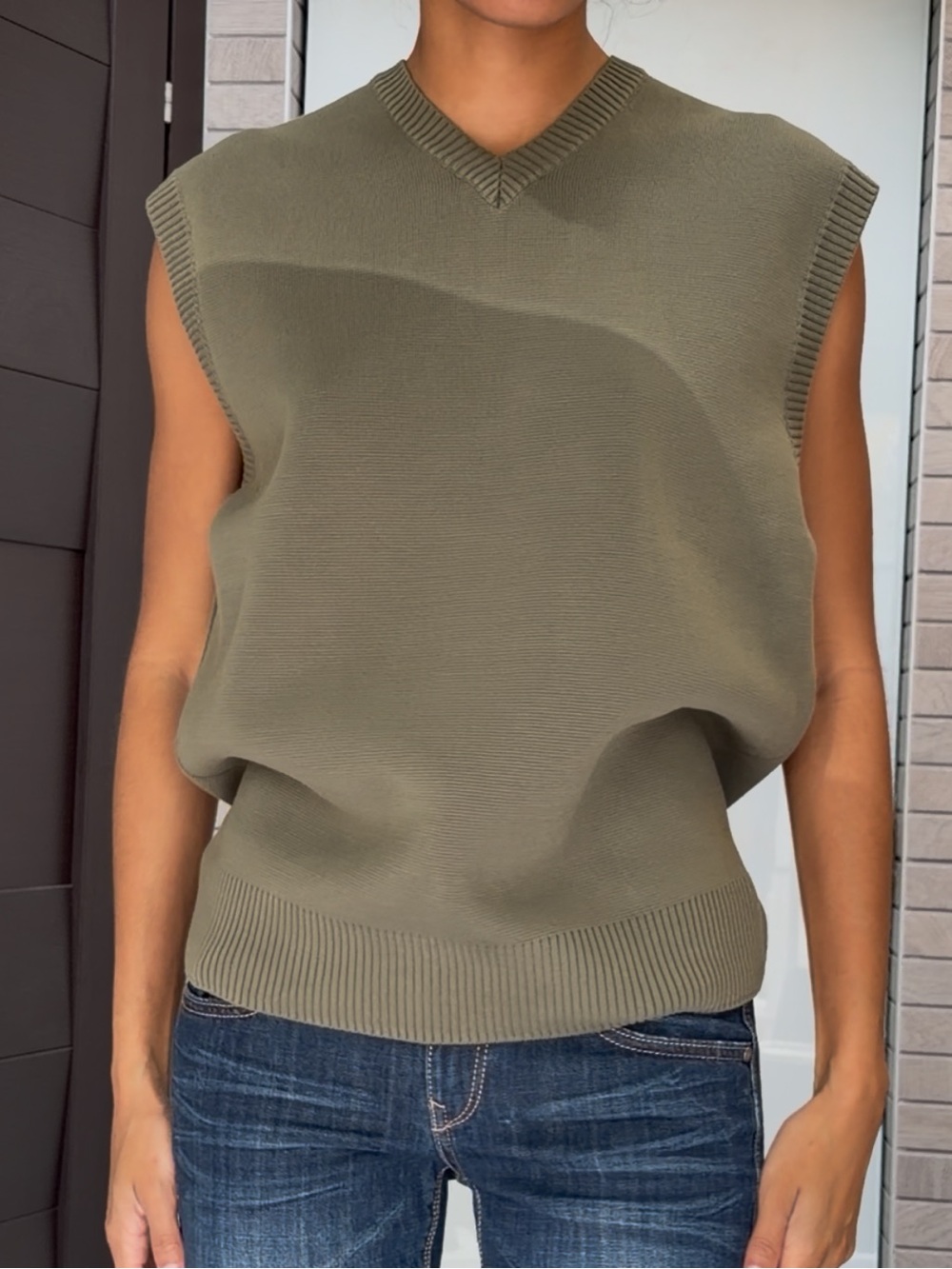 Zara Olive green vest